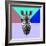 Party Zebra in Glasses-Lisa Kroll-Framed Art Print