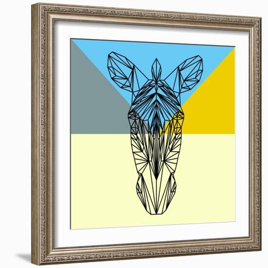 Party Zebra-Lisa Kroll-Framed Art Print