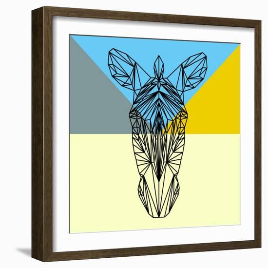 Party Zebra-Lisa Kroll-Framed Art Print