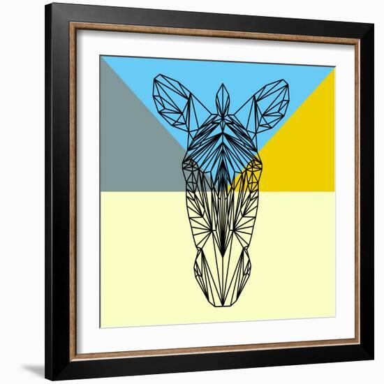 Party Zebra-Lisa Kroll-Framed Art Print