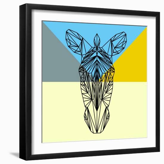 Party Zebra-Lisa Kroll-Framed Art Print