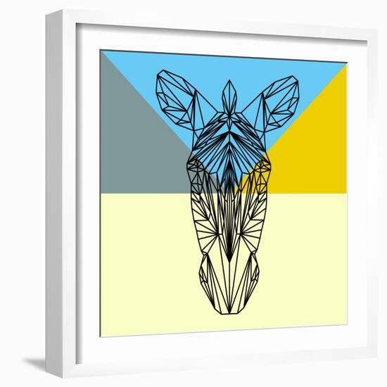 Party Zebra-Lisa Kroll-Framed Art Print