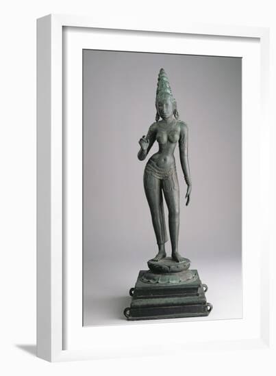 Parvati, Consort of Siva, Indian, 13th Century (Bronze)-Indian-Framed Giclee Print