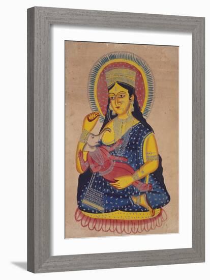 Parvati Nursing Ganesha, India-null-Framed Giclee Print