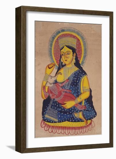 Parvati Nursing Ganesha, India-null-Framed Giclee Print