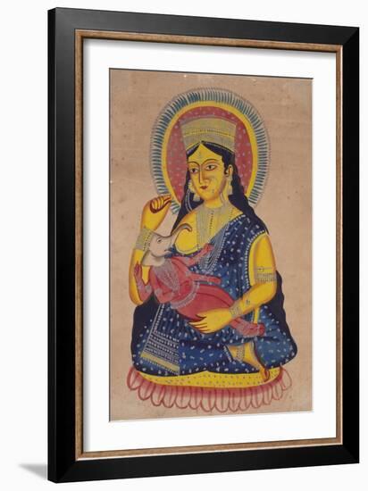 Parvati Nursing Ganesha, India-null-Framed Giclee Print