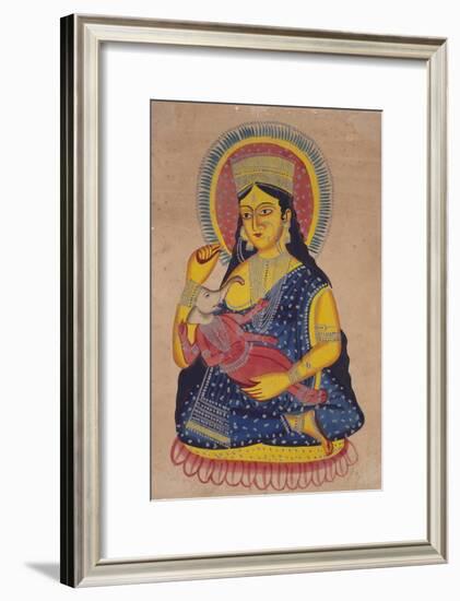 Parvati Nursing Ganesha, India-null-Framed Giclee Print