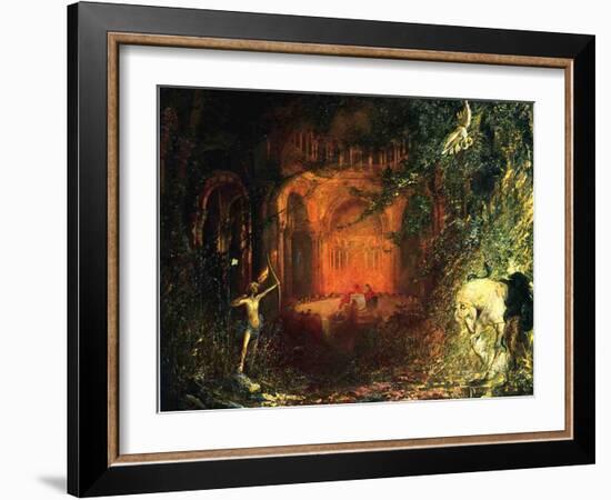 Parzifal and the Knights of the Holy Graal, c.1902-Pinckney Marcius-Simons-Framed Giclee Print