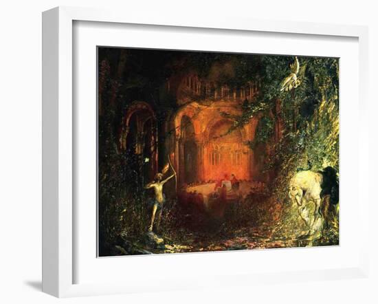 Parzifal and the Knights of the Holy Graal, c.1902-Pinckney Marcius-Simons-Framed Giclee Print