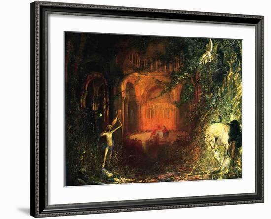 Parzifal and the Knights of the Holy Graal, c.1902-Pinckney Marcius-Simons-Framed Giclee Print