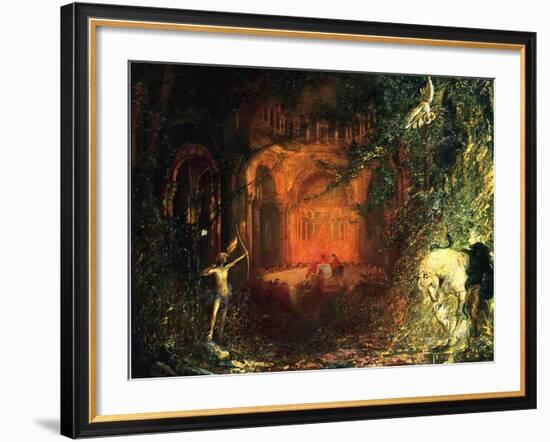 Parzifal and the Knights of the Holy Graal, c.1902-Pinckney Marcius-Simons-Framed Giclee Print