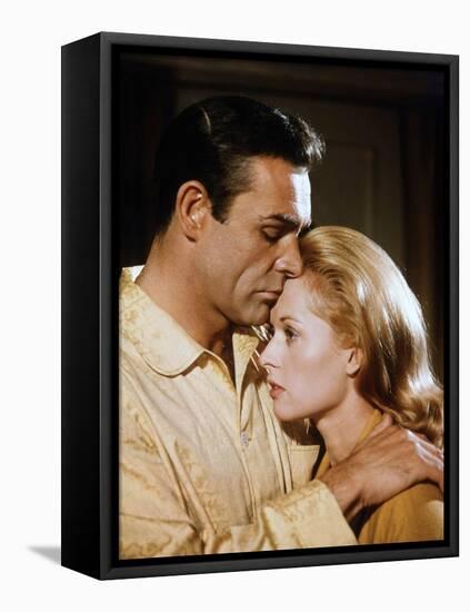 Pas by printemps pour Marnie MARNIE by AlfredHitchcock with Sean Connery and Tippi Hedren en, 1964 -null-Framed Stretched Canvas