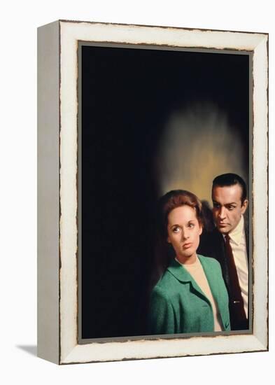 Pas by printemps pour Marnie MARNIE by AlfredHitchcock with Sean Connery and Tippi Hedren en, 1964 -null-Framed Stretched Canvas