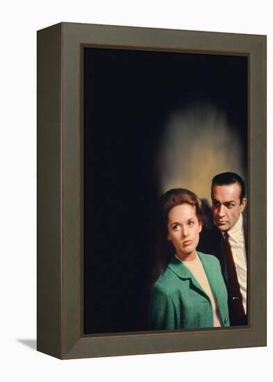 Pas by printemps pour Marnie MARNIE by AlfredHitchcock with Sean Connery and Tippi Hedren en, 1964 -null-Framed Stretched Canvas