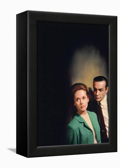 Pas by printemps pour Marnie MARNIE by AlfredHitchcock with Sean Connery and Tippi Hedren en, 1964 -null-Framed Stretched Canvas