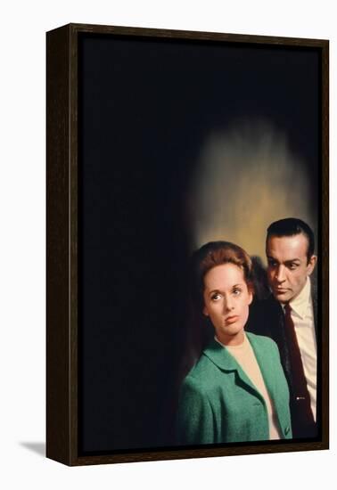 Pas by printemps pour Marnie MARNIE by AlfredHitchcock with Sean Connery and Tippi Hedren en, 1964 -null-Framed Stretched Canvas