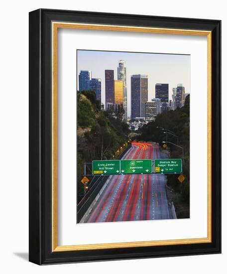 Pasadena Freeway (Ca Highway 110) Leading to Downtown Los Angeles, California, United States of Ame-Gavin Hellier-Framed Photographic Print