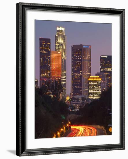 Pasadena Freeway (Ca Highway 110) Leading to Downtown Los Angeles, California, United States of Ame-Gavin Hellier-Framed Photographic Print