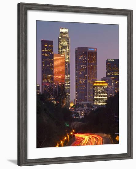 Pasadena Freeway (Ca Highway 110) Leading to Downtown Los Angeles, California, United States of Ame-Gavin Hellier-Framed Photographic Print