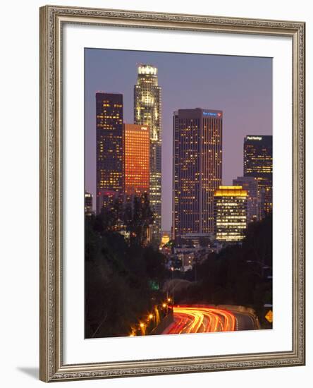 Pasadena Freeway (Ca Highway 110) Leading to Downtown Los Angeles, California, United States of Ame-Gavin Hellier-Framed Photographic Print