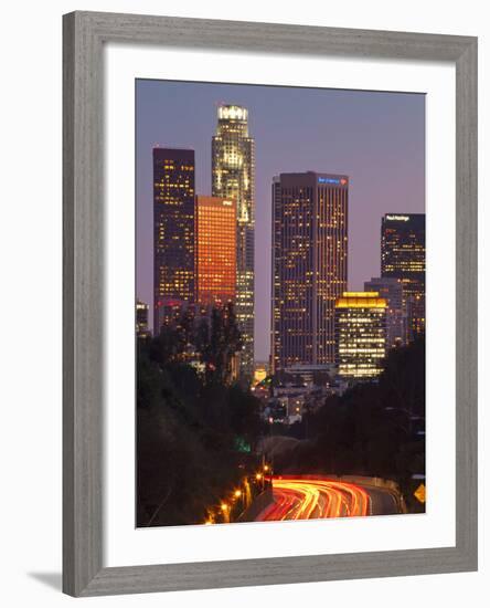 Pasadena Freeway (Ca Highway 110) Leading to Downtown Los Angeles, California, United States of Ame-Gavin Hellier-Framed Photographic Print