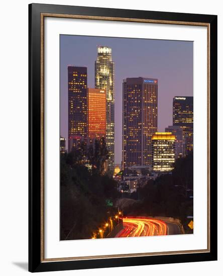 Pasadena Freeway (Ca Highway 110) Leading to Downtown Los Angeles, California, United States of Ame-Gavin Hellier-Framed Photographic Print