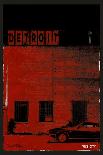 Vice City Detroit- Red-Pascal Normand-Art Print