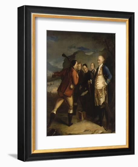 Pascal Paoli à la bataille de Ponte Novu (Ponte-Novo), 1769-Henry Benbridge-Framed Giclee Print