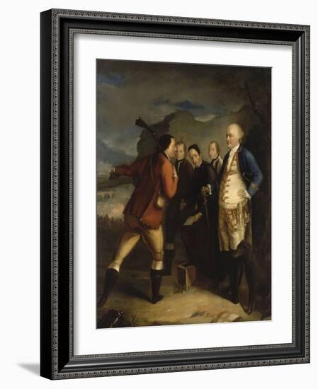Pascal Paoli à la bataille de Ponte Novu (Ponte-Novo), 1769-Henry Benbridge-Framed Giclee Print