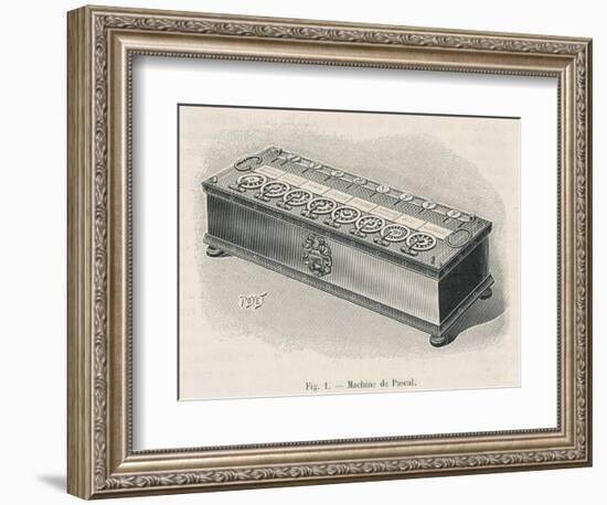 Pascal Pascal's Calculating Machine-Poyet-Framed Art Print