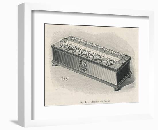 Pascal Pascal's Calculating Machine-Poyet-Framed Art Print