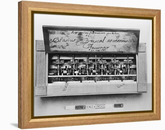 Pascal's Adding Machine-null-Framed Premier Image Canvas