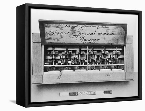 Pascal's Adding Machine-null-Framed Premier Image Canvas