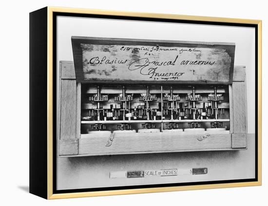 Pascal's Adding Machine-null-Framed Premier Image Canvas