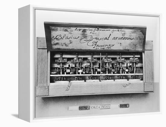 Pascal's Adding Machine-null-Framed Premier Image Canvas