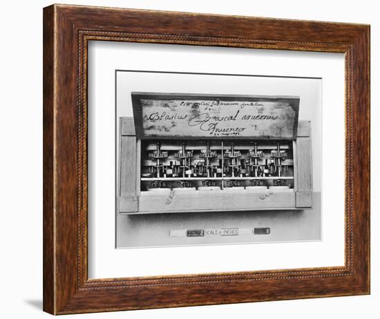 Pascal's Adding Machine-null-Framed Photographic Print