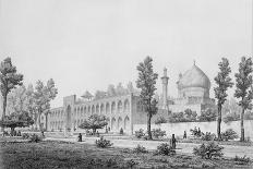 View of the Courtyard of the Mesdjid-I-Shah, Isfahan, from "Modern Monuments of Persia"-Pascal Xavier Coste-Framed Giclee Print