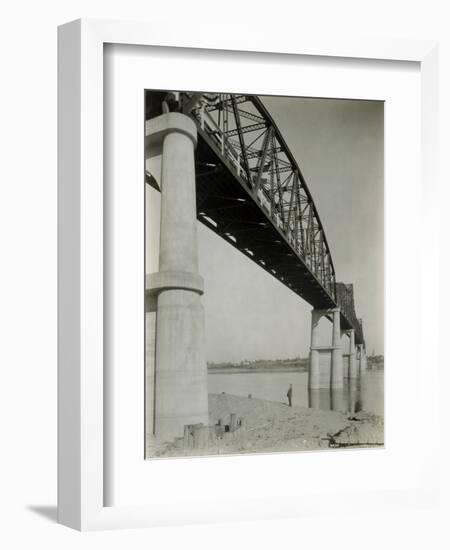 Pasco Kenniwick Bridge, 1922-Asahel Curtis-Framed Giclee Print