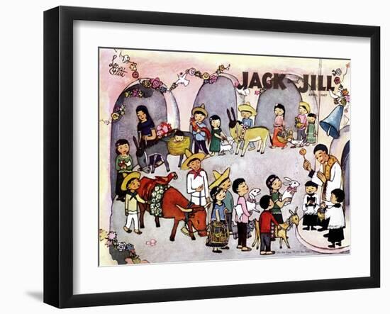 Pascua - Jack and Jill, April 1947-Leo Politi-Framed Giclee Print