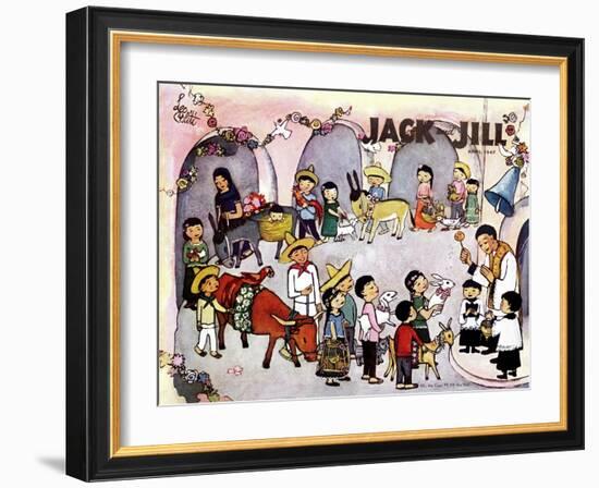 Pascua - Jack and Jill, April 1947-Leo Politi-Framed Giclee Print