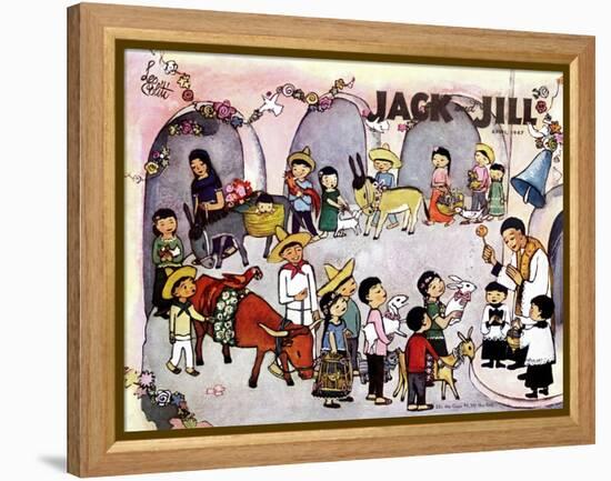 Pascua - Jack and Jill, April 1947-Leo Politi-Framed Premier Image Canvas