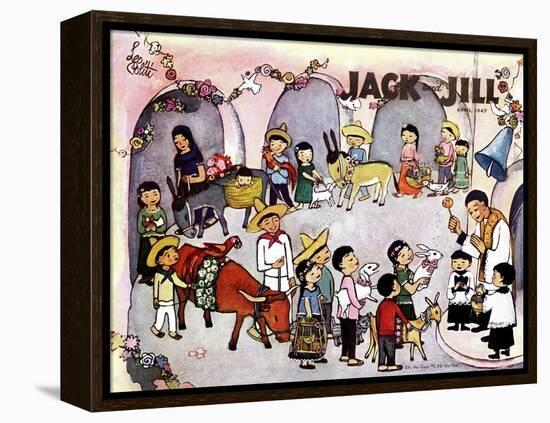 Pascua - Jack and Jill, April 1947-Leo Politi-Framed Premier Image Canvas