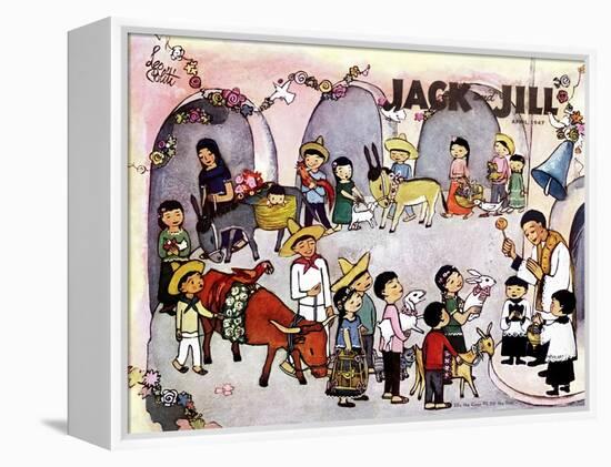 Pascua - Jack and Jill, April 1947-Leo Politi-Framed Premier Image Canvas