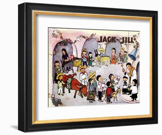 Pascua - Jack and Jill, April 1947-Leo Politi-Framed Giclee Print