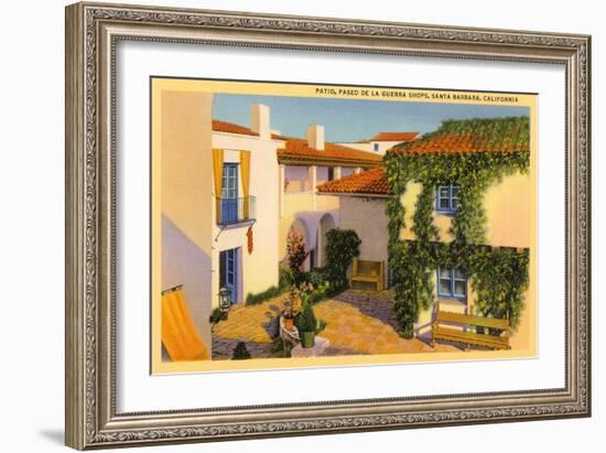 Paseo de la Guerra, Santa Barbara, California-null-Framed Art Print