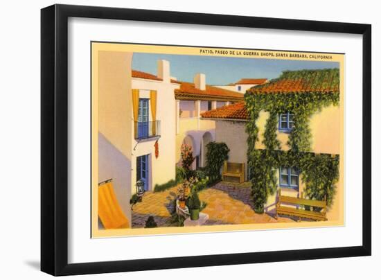Paseo de la Guerra, Santa Barbara, California-null-Framed Art Print