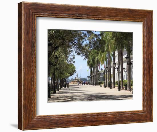 Paseo de La Princesa (Walkway of Princess), Old San Juan, San Juan, Puerto Rico, West Indies, USA-Wendy Connett-Framed Photographic Print