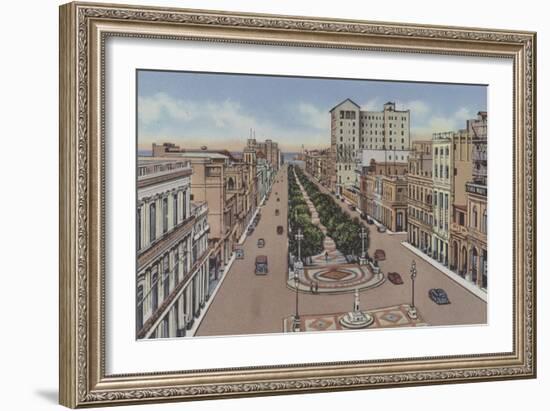 Paseo De Marti O Prado, Marti or Prado Promenade-American Photographer-Framed Photographic Print