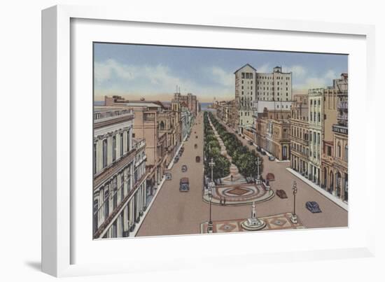 Paseo De Marti O Prado, Marti or Prado Promenade-American Photographer-Framed Photographic Print