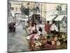 Paseo Del Borne and Santa María Del Mar-Arcadi Mas y Fondevila-Mounted Art Print